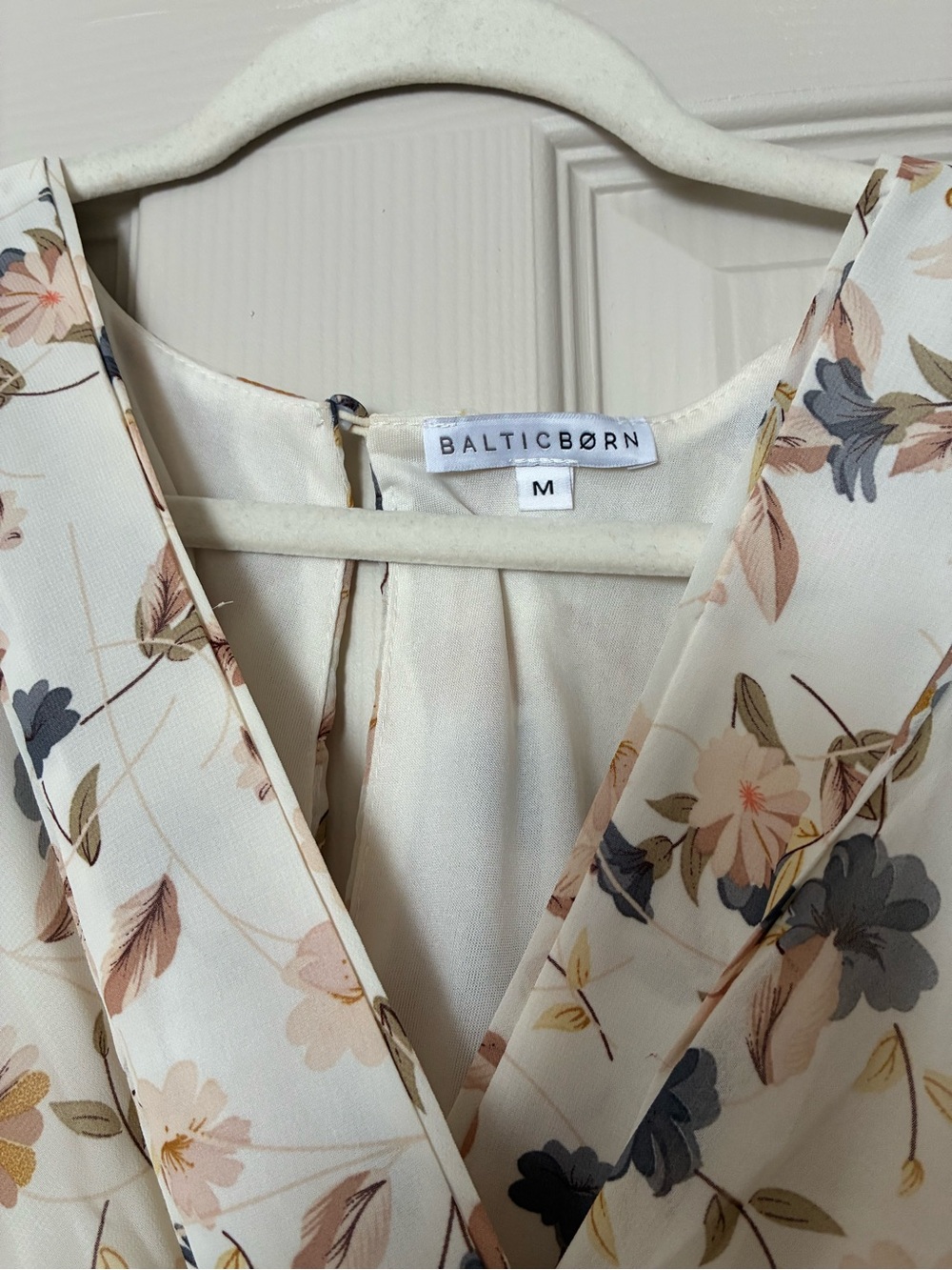 Baltic Born Cream Floral Maxi Dress with Flutter Sleeves - Picture 5 of 5